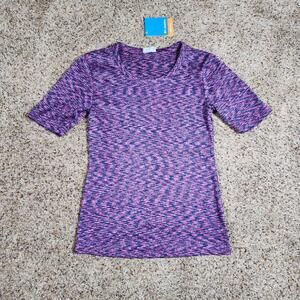 Columbia Omni -Shade Cowan Lane Short Sleeve Outdoor Shirt Purple NWT